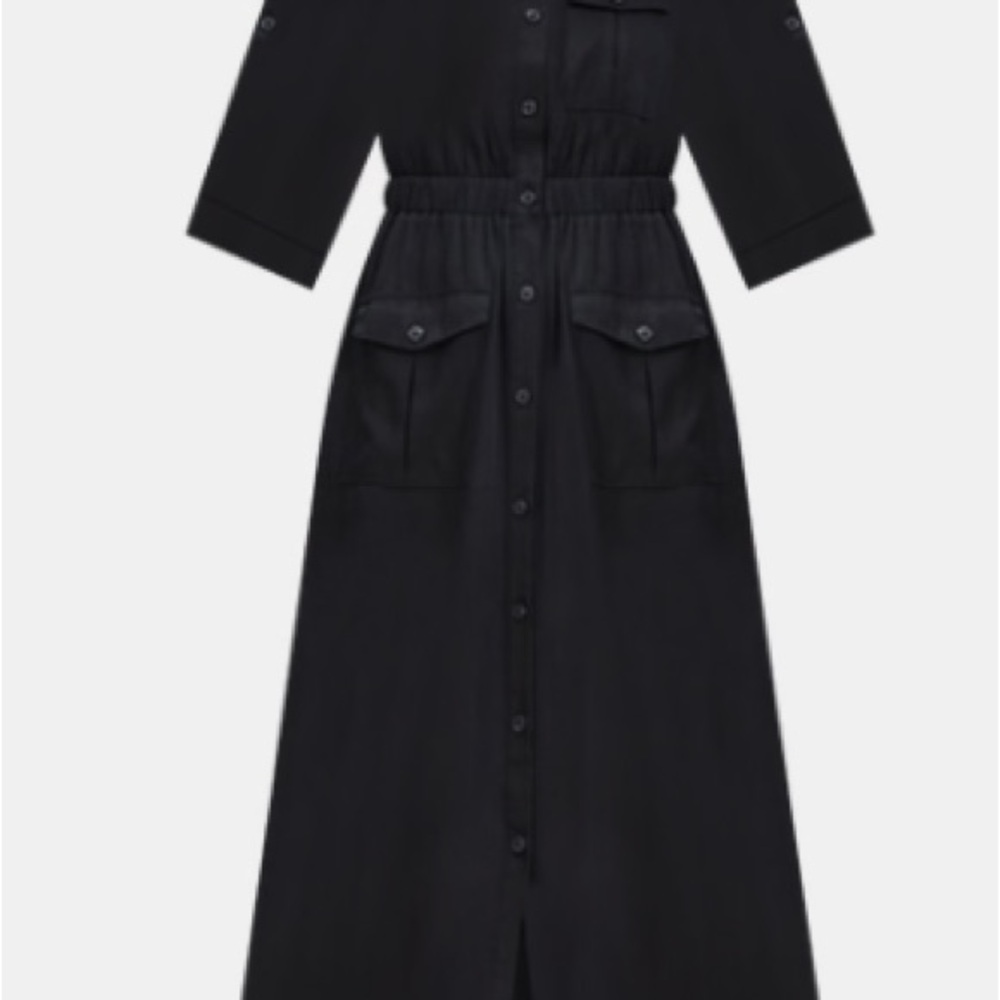 Utility Midi Pocket Dress